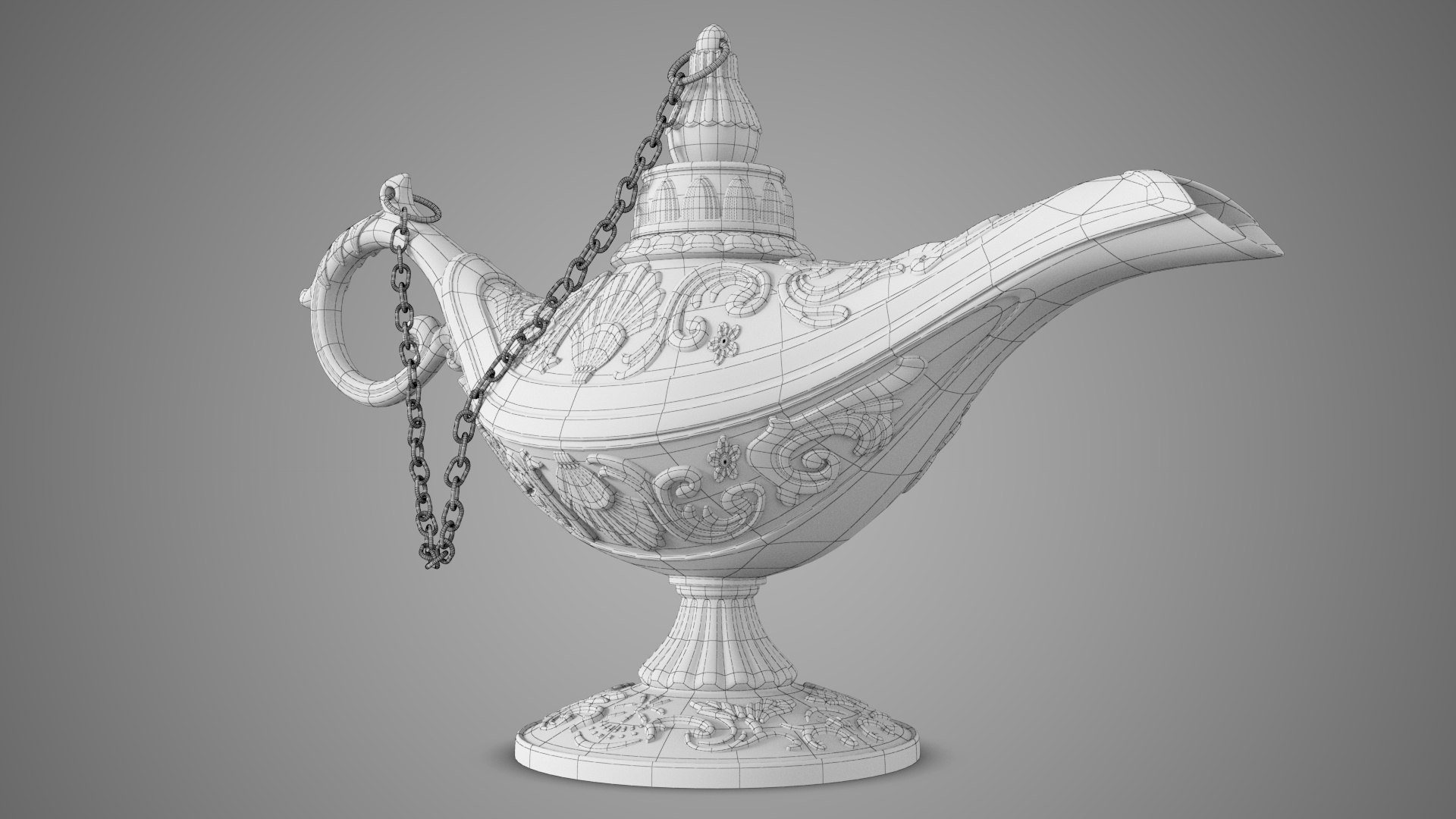 3d Model Aladdin Lamp