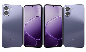 3D OPPO A6x 5G Gray model