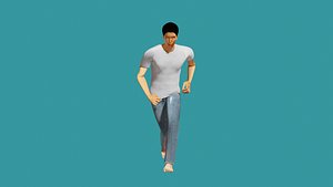 rigged man001 3D