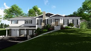 Double Gable 2 Story House