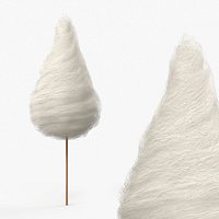 Conical Cotton Candy on Stick