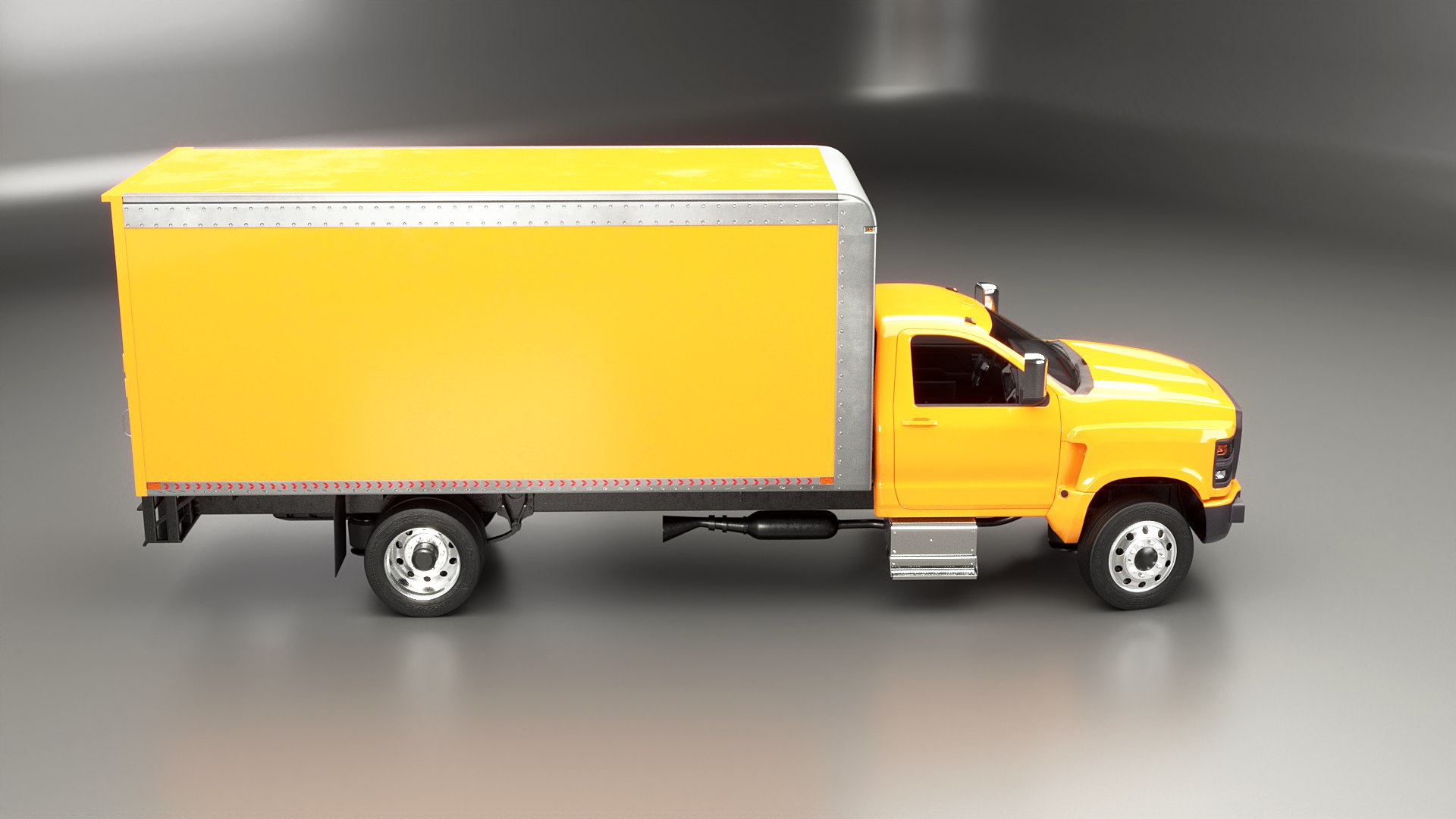 3D Generic Light Duty Box Truck - TurboSquid 2186110