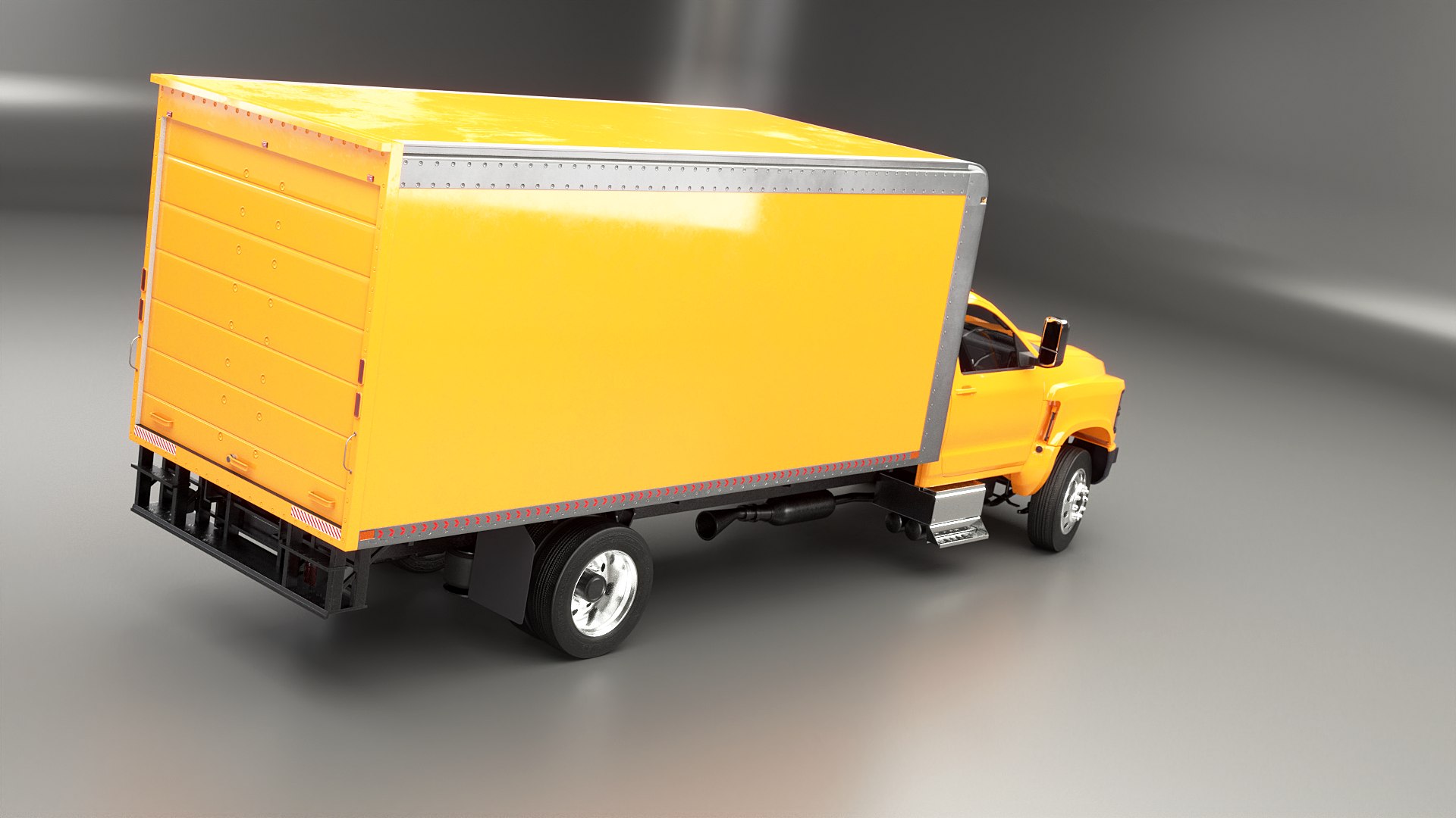 3D Generic Light Duty Box Truck - TurboSquid 2186110