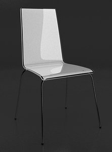 acrylic chair 3d model