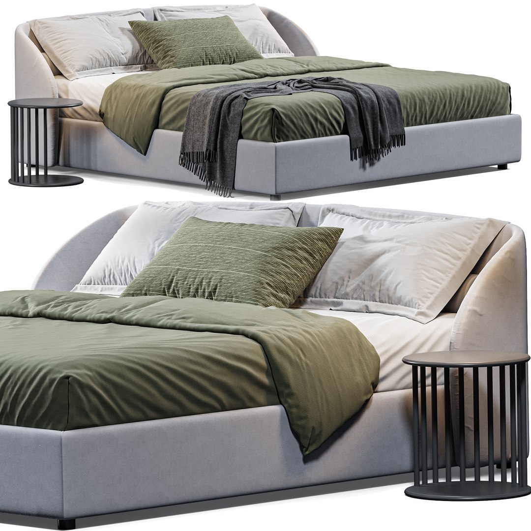 King Bed Celine Flou 3D Model - TurboSquid 2054062