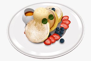 food_fluffyPancakes_toon