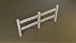 Wood Fence Segment 001