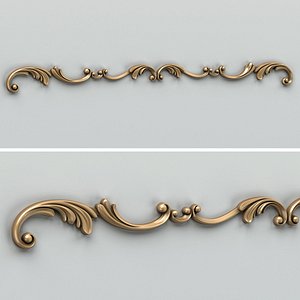 Carved decor horizontal 009