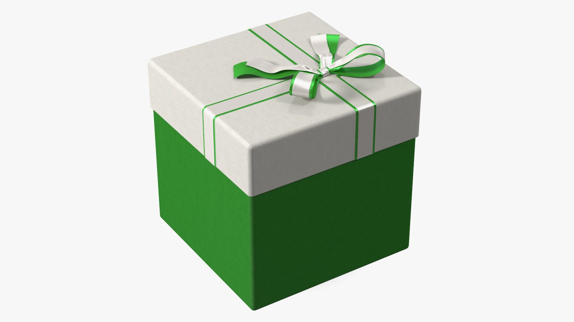 Gift Box with Ribbon 3D model preview