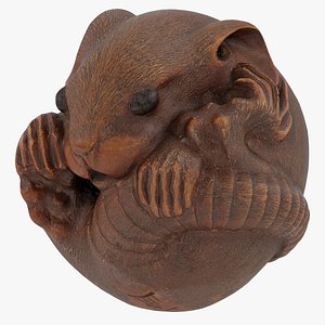 3D model japanese netsuke