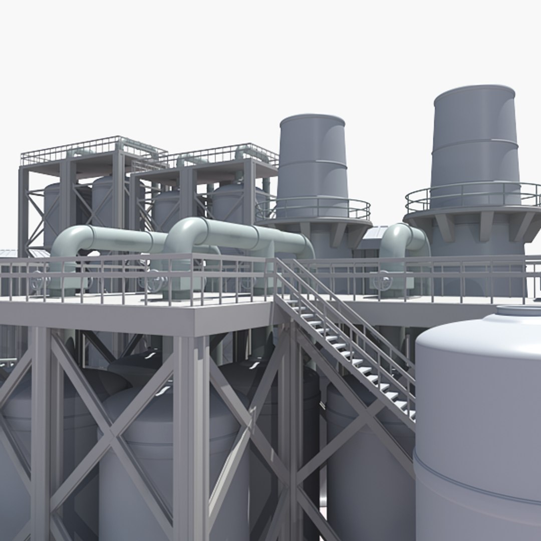 3d model refinery construction