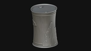 Stylized barrel 3D