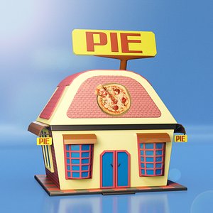 3D pie house model