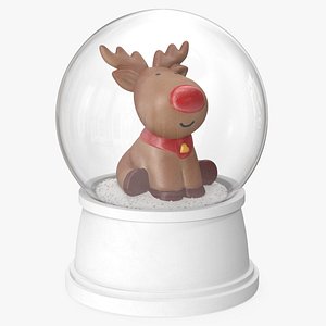 snow globe deer 2 model