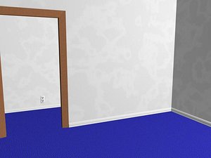 free ma mode room baseboards blue