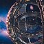 Rotating Space Station Ring System Animated Rigged for Cinema 4D