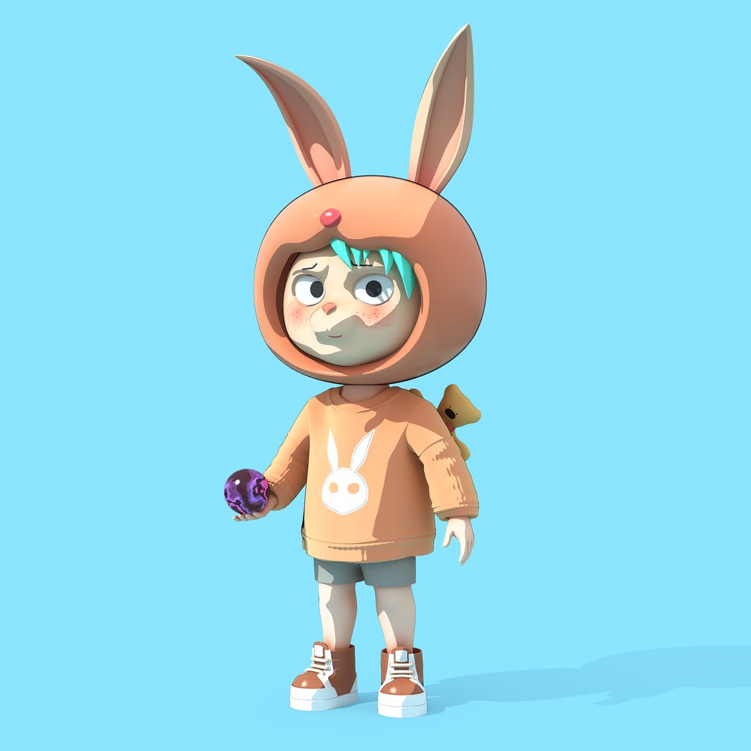3D model Bunny Collection 3D Model Volume 3 - TurboSquid 2136563