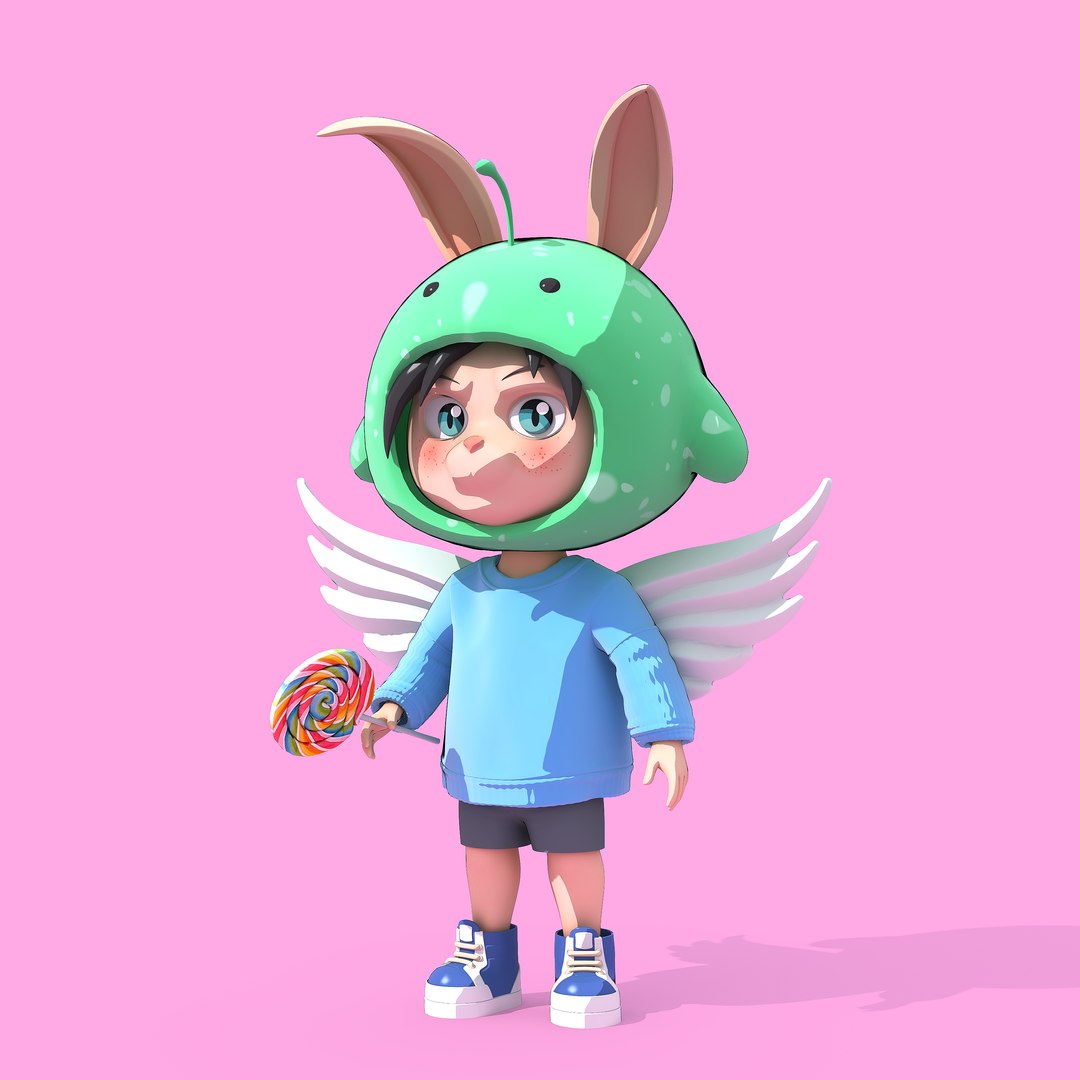 3D model Bunny Collection 3D Model Volume 3 - TurboSquid 2136563