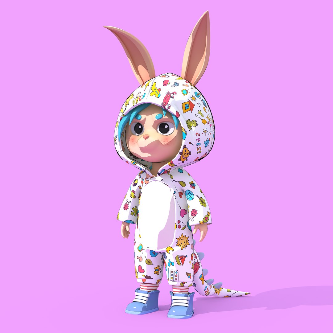 3D model Bunny Collection 3D Model Volume 3 - TurboSquid 2136563