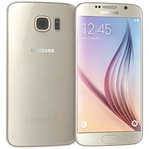 3d samsung galaxy s6 gold model