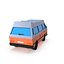 Kreskówka low poly kamper van
