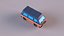 Kreskówka low poly kamper van