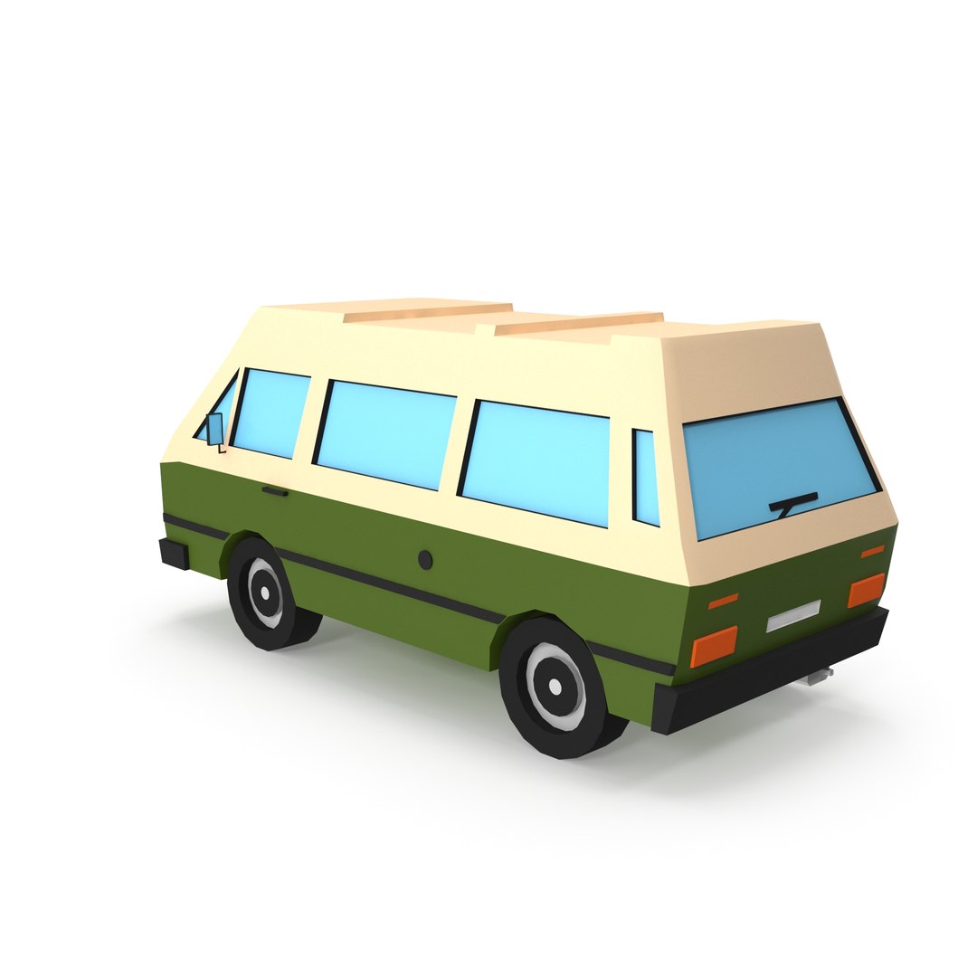 Cartoon low poly camper van 3D model https://p.turbosquid.com/ts-thumb/ON/w2GpMB/gQ/017/jpg/1634131532/1920x1080/fit_q87/5b36fa162f77c6b2b995cf6a96906fd7e2413f69/017.jpg
