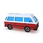 Kreskówka low poly kamper van
