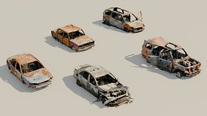 Destroyed car