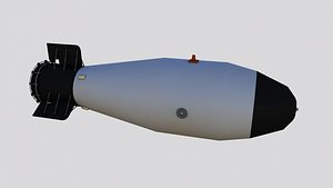 3D tsar bomba rds-220 bomb model