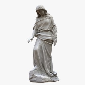 woman branch statue model