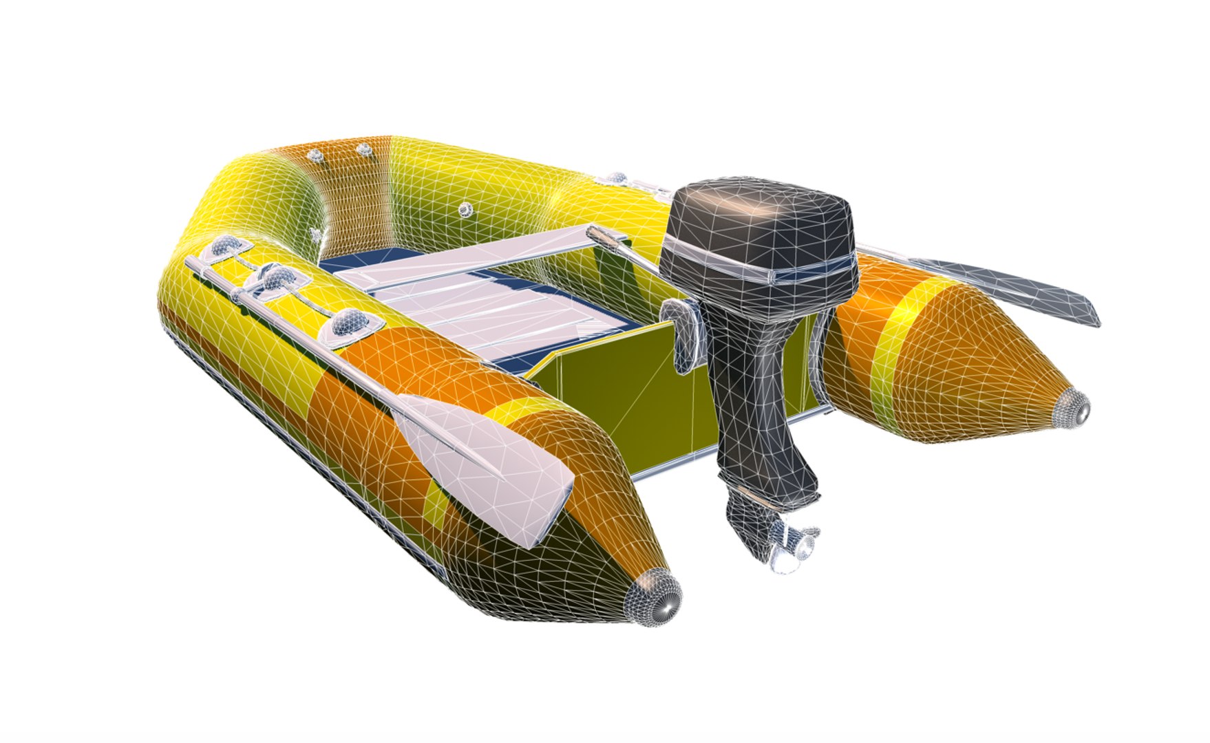 Zodiac Boat 3D Model TurboSquid 1602671