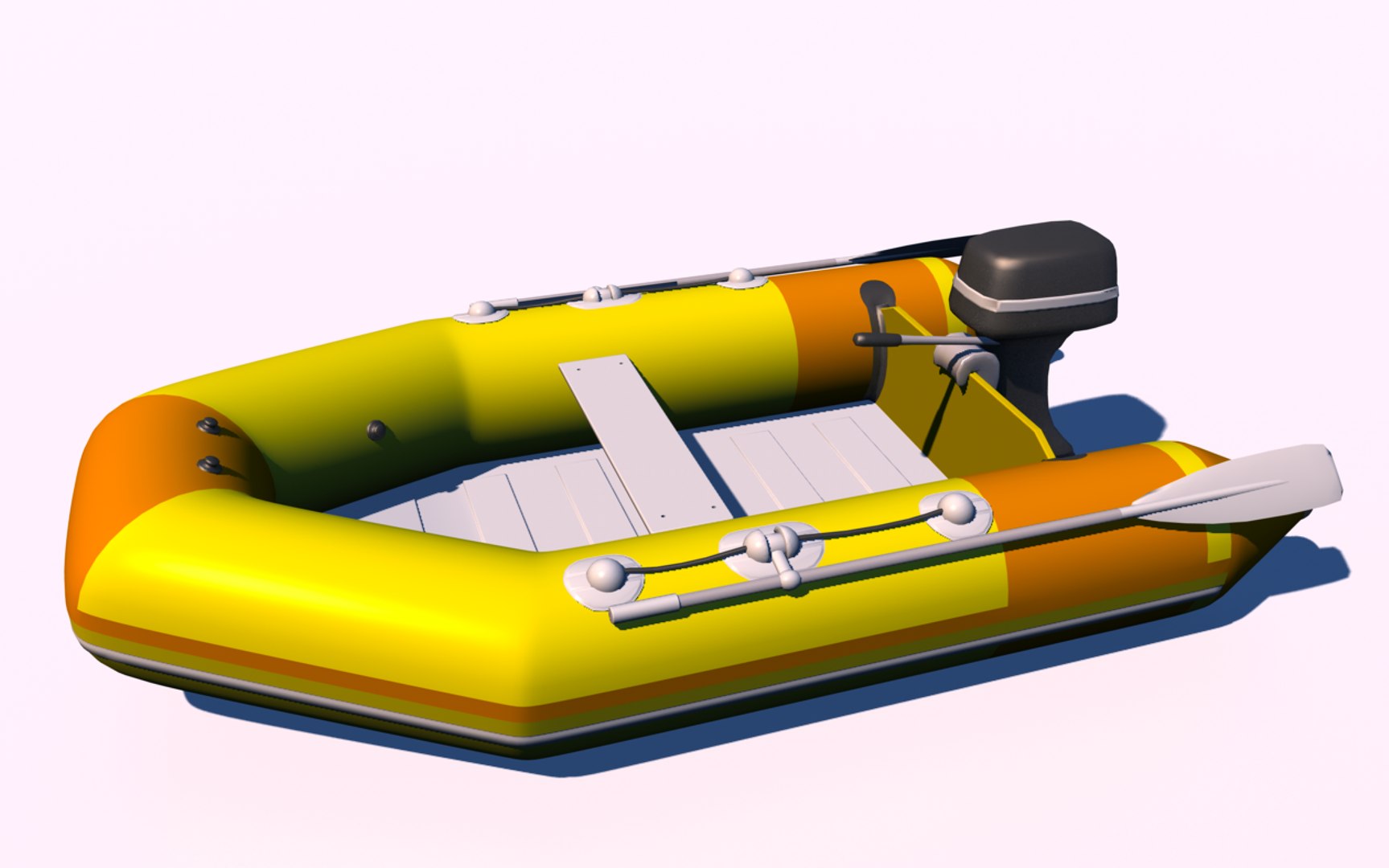 Zodiac Boat 3D Model TurboSquid 1602671