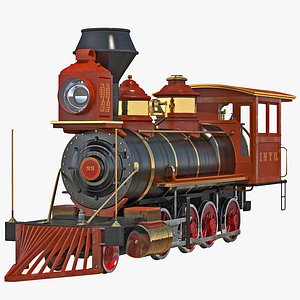 3ds max steam train locomotive