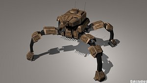 spider tank 3d model