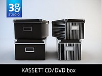 Kassett CD-DVD box