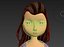 free low poly woman in dress 14