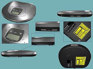 modelo 3d Reproductor de CD Sony Walkman - TurboSquid 912408