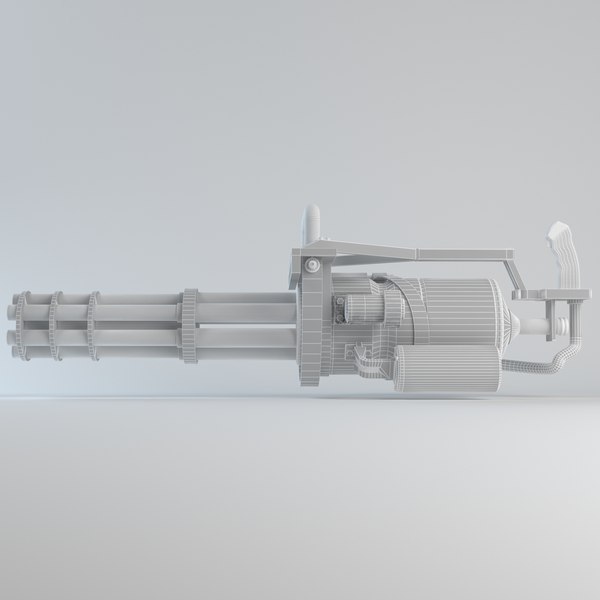 3ds Max Minigun Gun