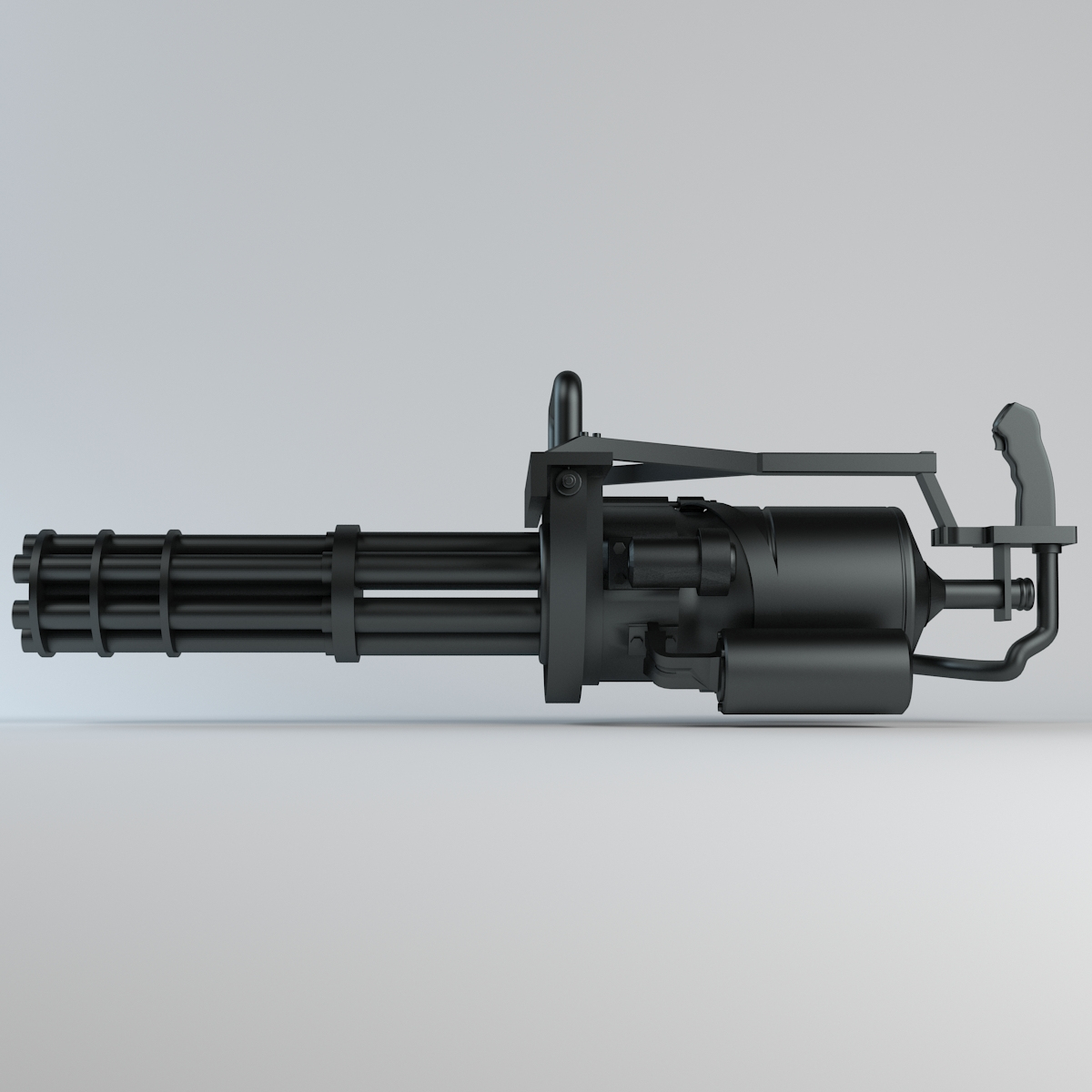 3ds Max Minigun Gun
