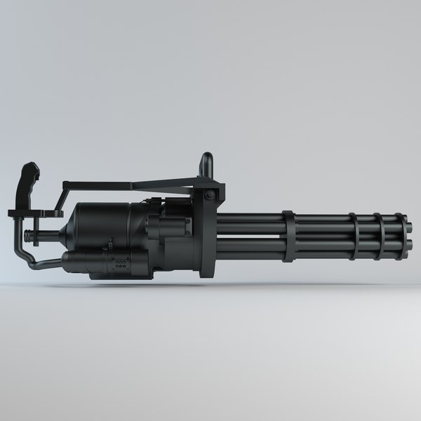3ds Max Minigun Gun
