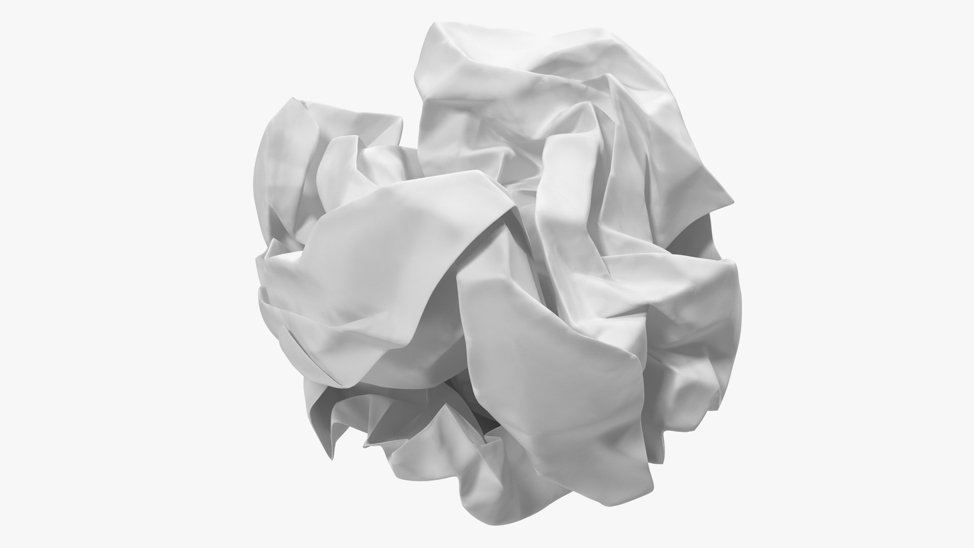 Crumpled paper 3D model - TurboSquid 1525552