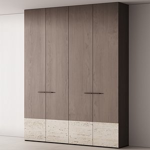 637 cabinet furniture 21 modular wardrobe cupboard 3D model