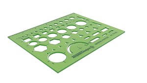 3D ruler geometric shapes