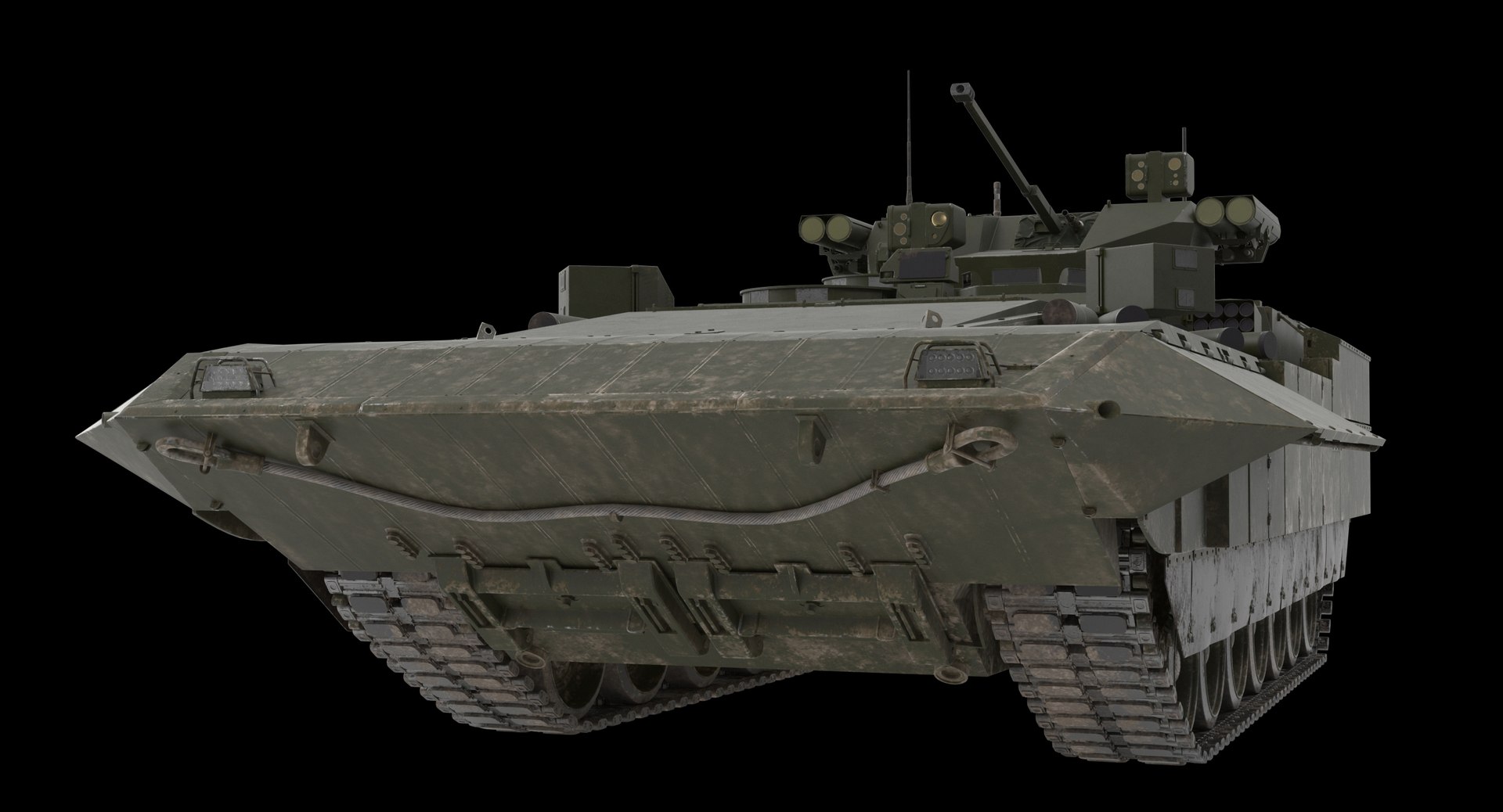 T-15 Armata Green Dirt 3D Model - TurboSquid 1346786