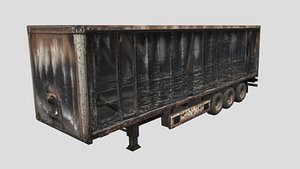Trailer Burnt 3D model