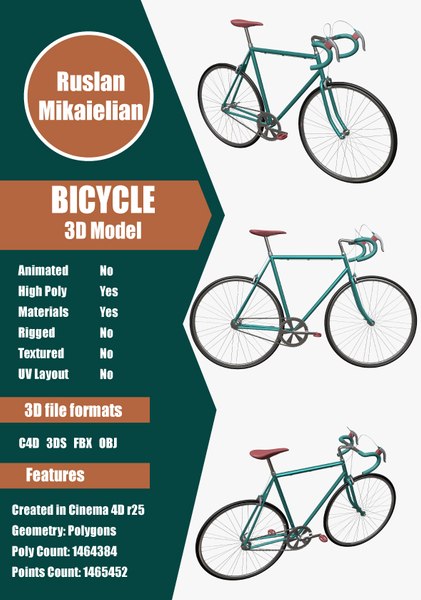 modelo 3d Bicycle - TurboSquid 2020579