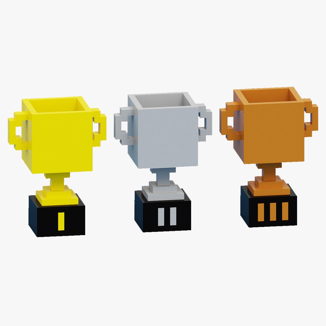3D Voxel Trophy Collection - TurboSquid 1995847