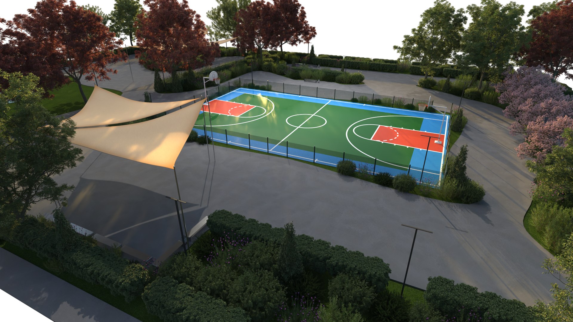 3D Urban park with basquet court model https://p.turbosquid.com/ts-thumb/OP/AJKFl3/nW/vista04/png/1741261949/1920x1080/fit_q87/bd4c77efab9c5115abed440c3004cccdaecd3a5b/vista04.jpg