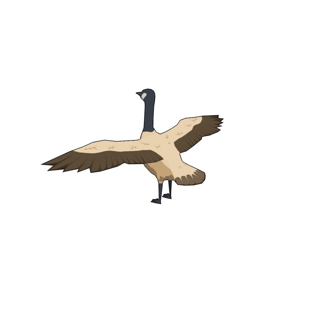 3D Ploygon Wildgoose Model - TurboSquid 1152619